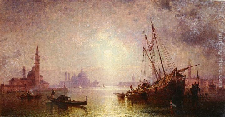 Franz Richard Unterberger Venise - Vue De S. George